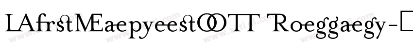 MrsEavesOT Roman字体转换